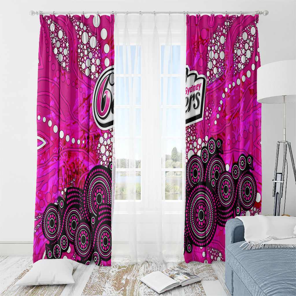 Sydney Sixers Window Curtain Graffiti Urban Aboriginal Dot Abstract Design