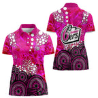 Sydney Sixers Women Polo Shirt Graffiti Urban Aboriginal Dot Abstract Design