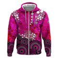 Sydney Sixers Zip Hoodie Graffiti Urban Aboriginal Dot Abstract Design