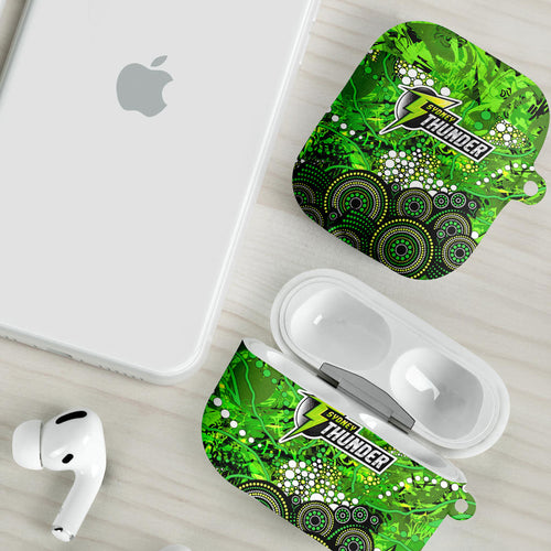 Sydney Thunder AirPods Case Graffiti Urban Aboriginal Dot Abstract Design