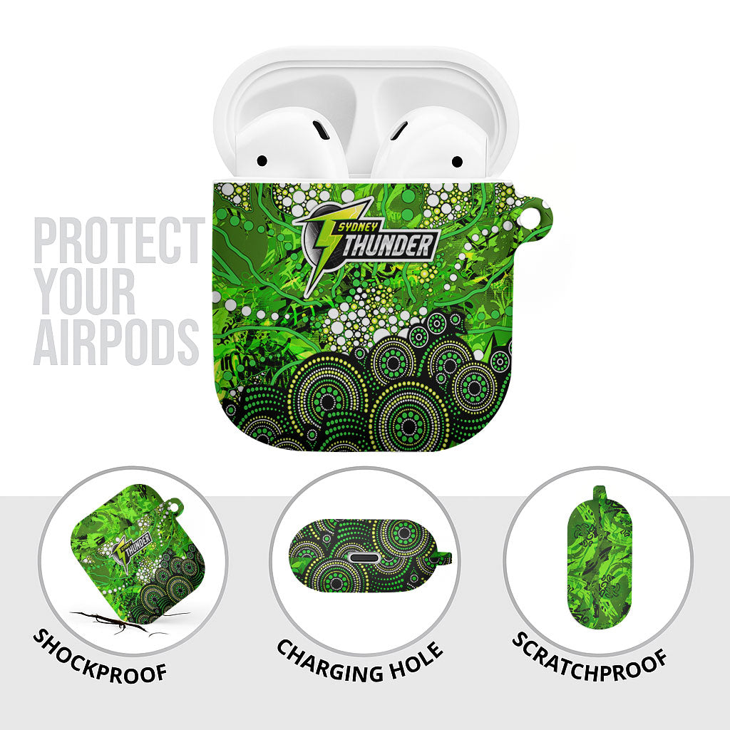 Sydney Thunder AirPods Case Graffiti Urban Aboriginal Dot Abstract Design