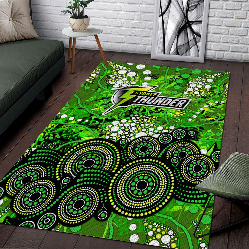 Sydney Thunder Area Rug Graffiti Urban Aboriginal Dot Abstract Design