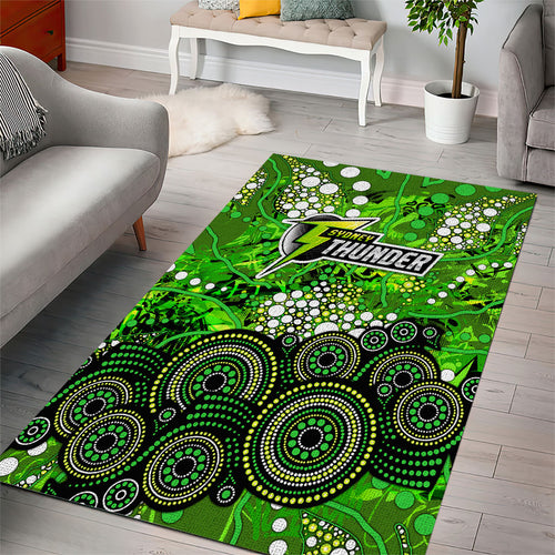 Sydney Thunder Area Rug Graffiti Urban Aboriginal Dot Abstract Design