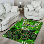 Sydney Thunder Area Rug Graffiti Urban Aboriginal Dot Abstract Design