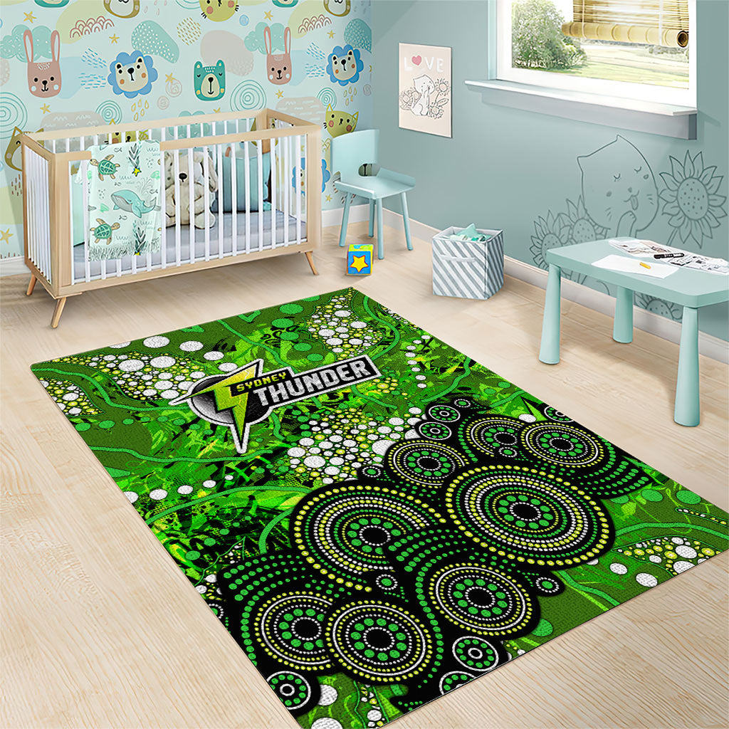 Sydney Thunder Area Rug Graffiti Urban Aboriginal Dot Abstract Design