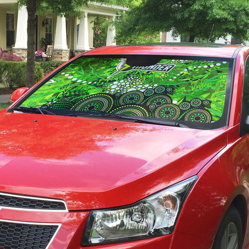 Sydney Thunder Auto Sun Shade Graffiti Urban Aboriginal Dot Abstract Design