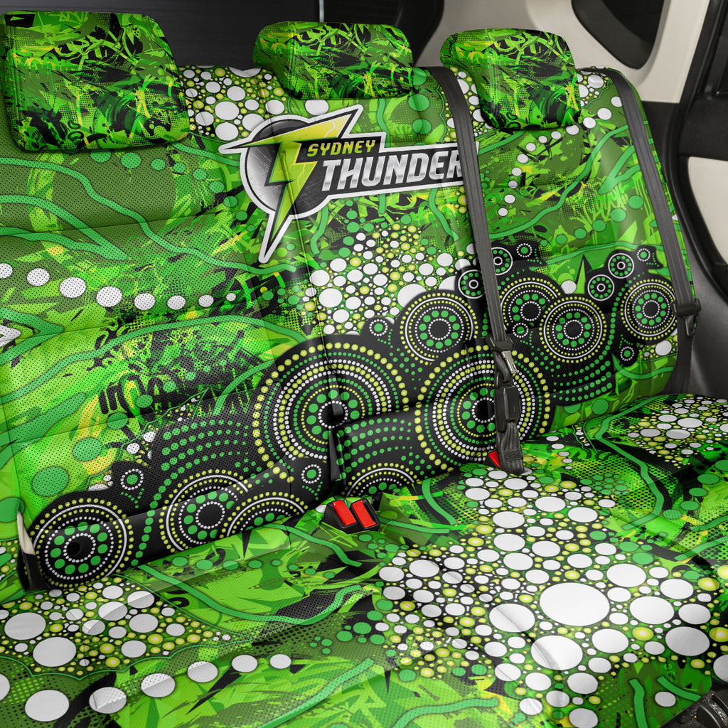 Sydney Thunder Back Car Seat Cover Graffiti Urban Aboriginal Dot Abstract Design