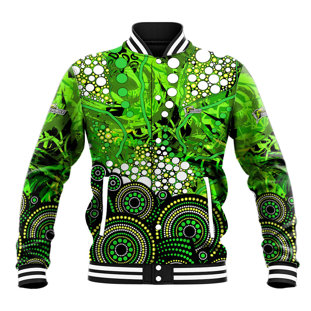 Sydney Thunder Baseball Jacket Graffiti Urban Aboriginal Dot Abstract Design