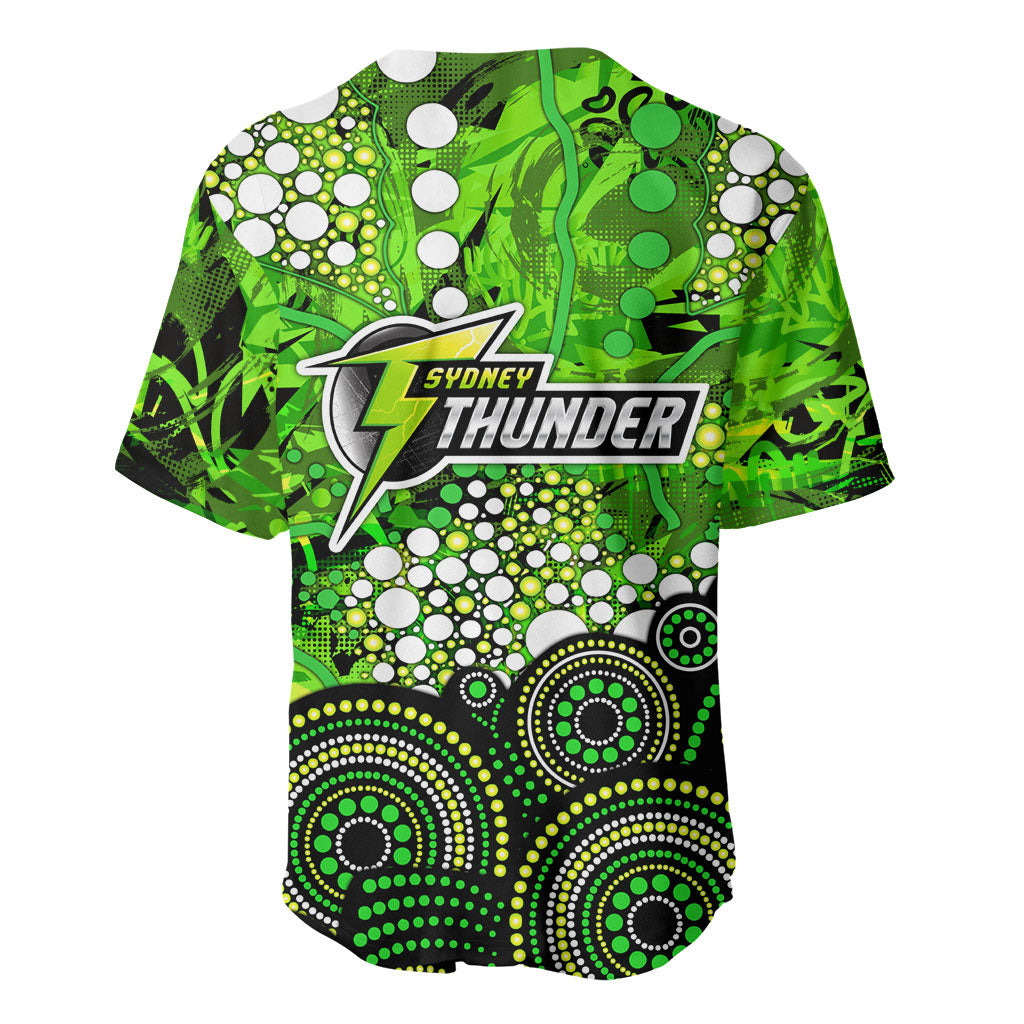 Sydney Thunder Baseball Jersey Graffiti Urban Aboriginal Dot Abstract Design