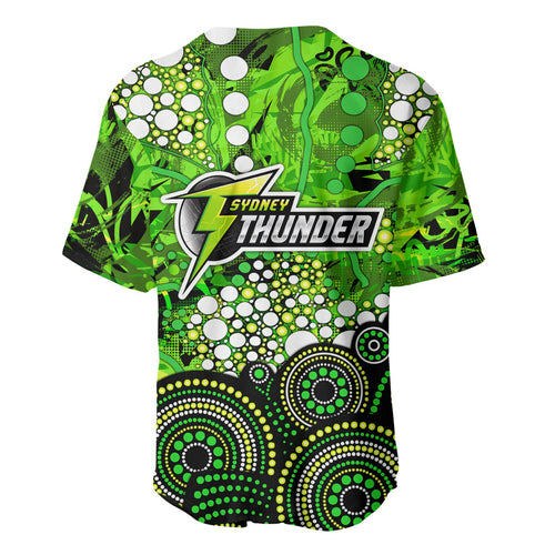 Sydney Thunder Baseball Jersey Graffiti Urban Aboriginal Dot Abstract Design