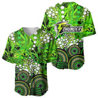 Sydney Thunder Baseball Jersey Graffiti Urban Aboriginal Dot Abstract Design
