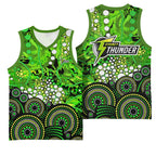 Sydney Thunder Basketball Jersey Graffiti Urban Aboriginal Dot Abstract Design
