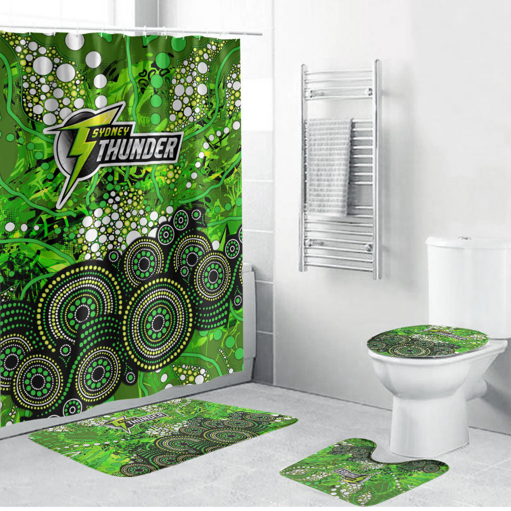 Sydney Thunder Bathroom Set Graffiti Urban Aboriginal Dot Abstract Design