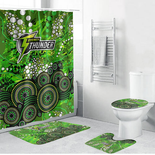 Sydney Thunder Bathroom Set Graffiti Urban Aboriginal Dot Abstract Design