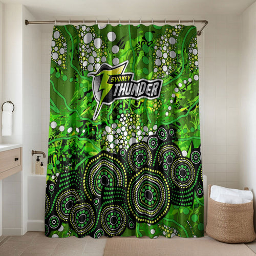 Sydney Thunder Bathroom Set Graffiti Urban Aboriginal Dot Abstract Design