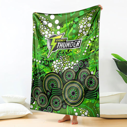 Sydney Thunder Blanket Graffiti Urban Aboriginal Dot Abstract Design