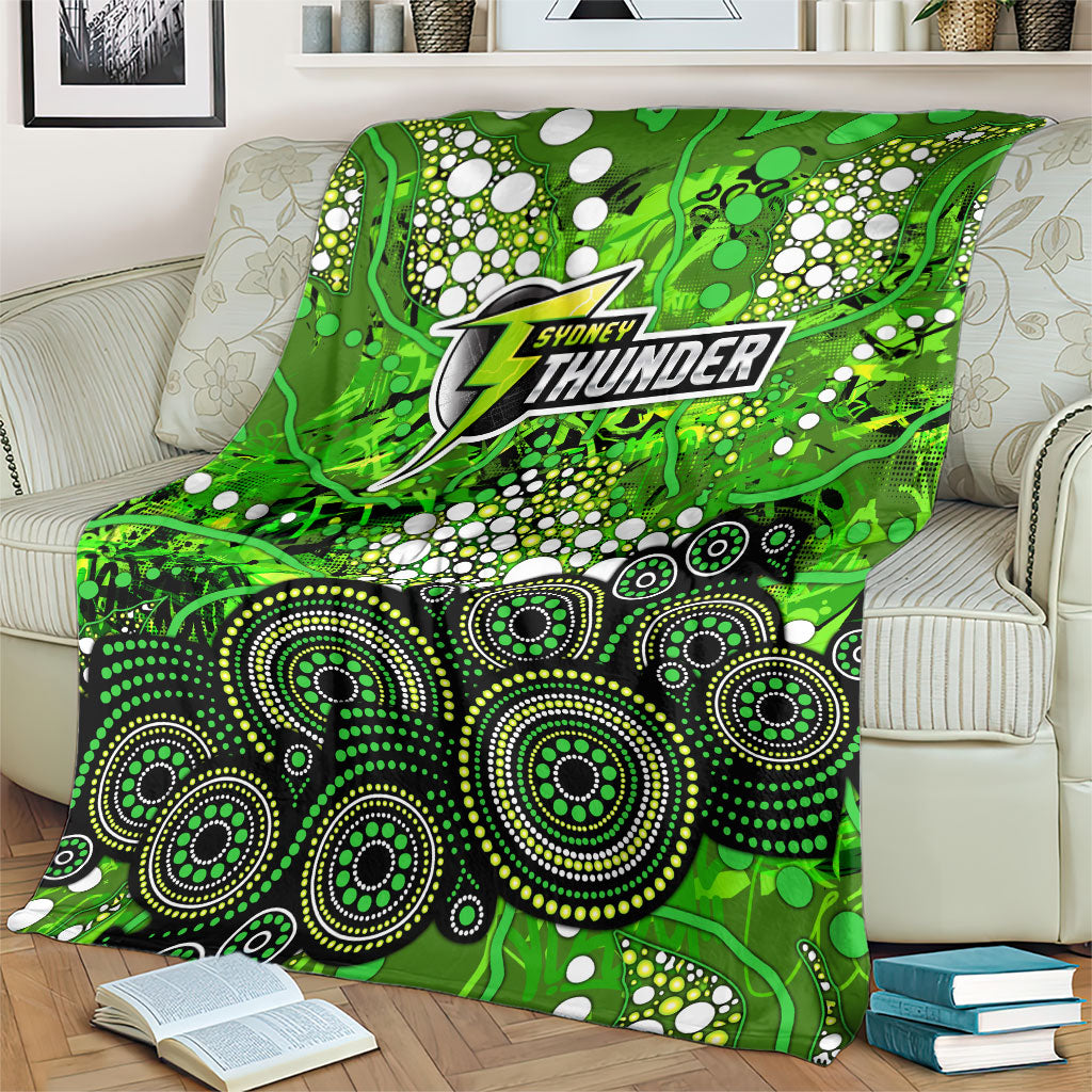 Sydney Thunder Blanket Graffiti Urban Aboriginal Dot Abstract Design