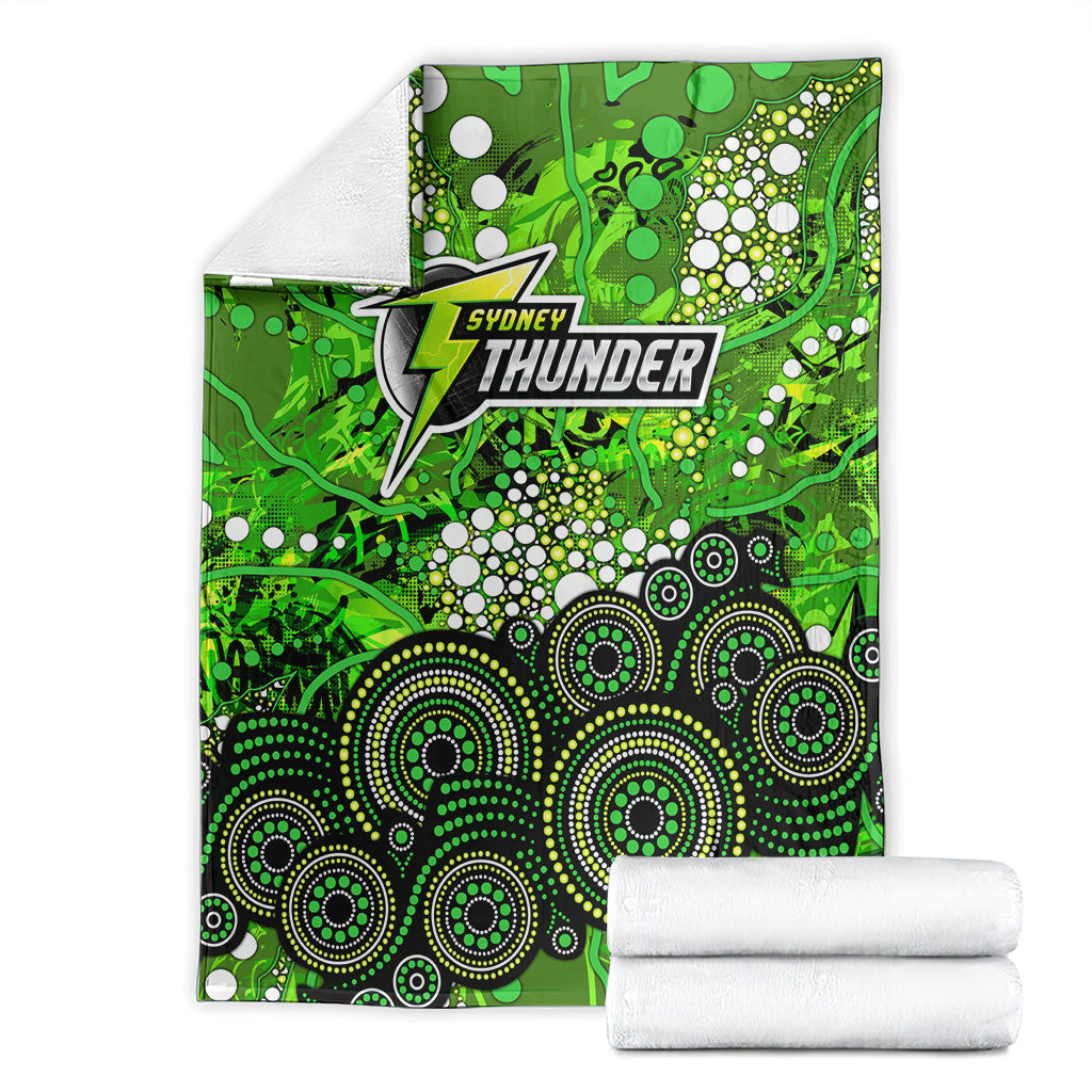 Sydney Thunder Blanket Graffiti Urban Aboriginal Dot Abstract Design