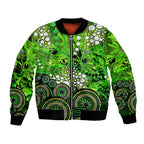 Sydney Thunder Bomber Jacket Graffiti Urban Aboriginal Dot Abstract Design