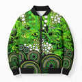 Sydney Thunder Bomber Puffer Jacket Graffiti Urban Aboriginal Dot Abstract Design