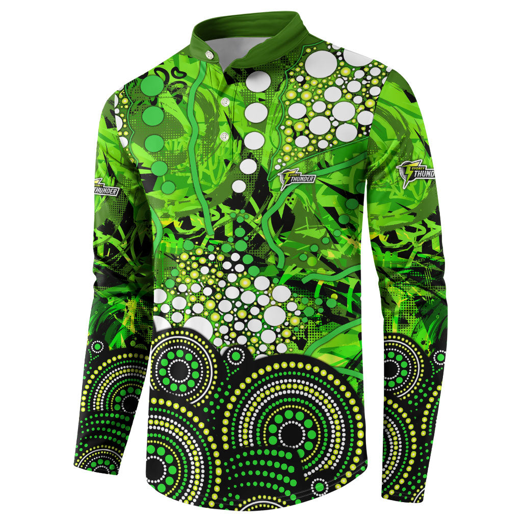 Sydney Thunder Button Sweatshirt Graffiti Urban Aboriginal Dot Abstract Design