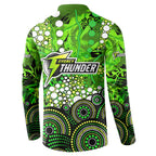 Sydney Thunder Button Sweatshirt Graffiti Urban Aboriginal Dot Abstract Design