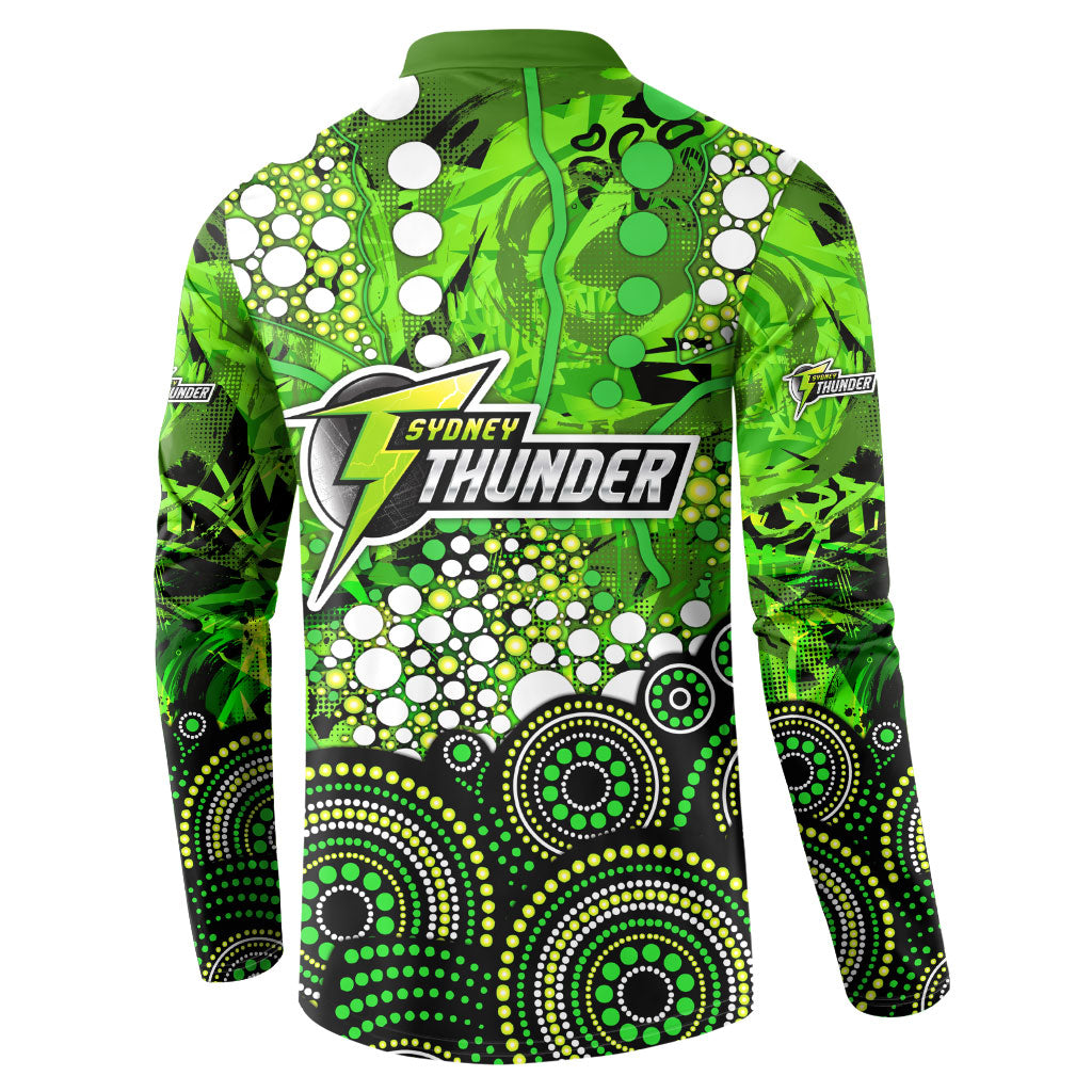 Sydney Thunder Button Sweatshirt Graffiti Urban Aboriginal Dot Abstract Design
