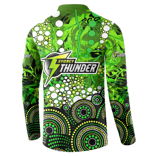 Sydney Thunder Button Sweatshirt Graffiti Urban Aboriginal Dot Abstract Design