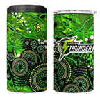 Sydney Thunder 4 in 1 Can Cooler Tumbler Graffiti Urban Aboriginal Dot Abstract Design