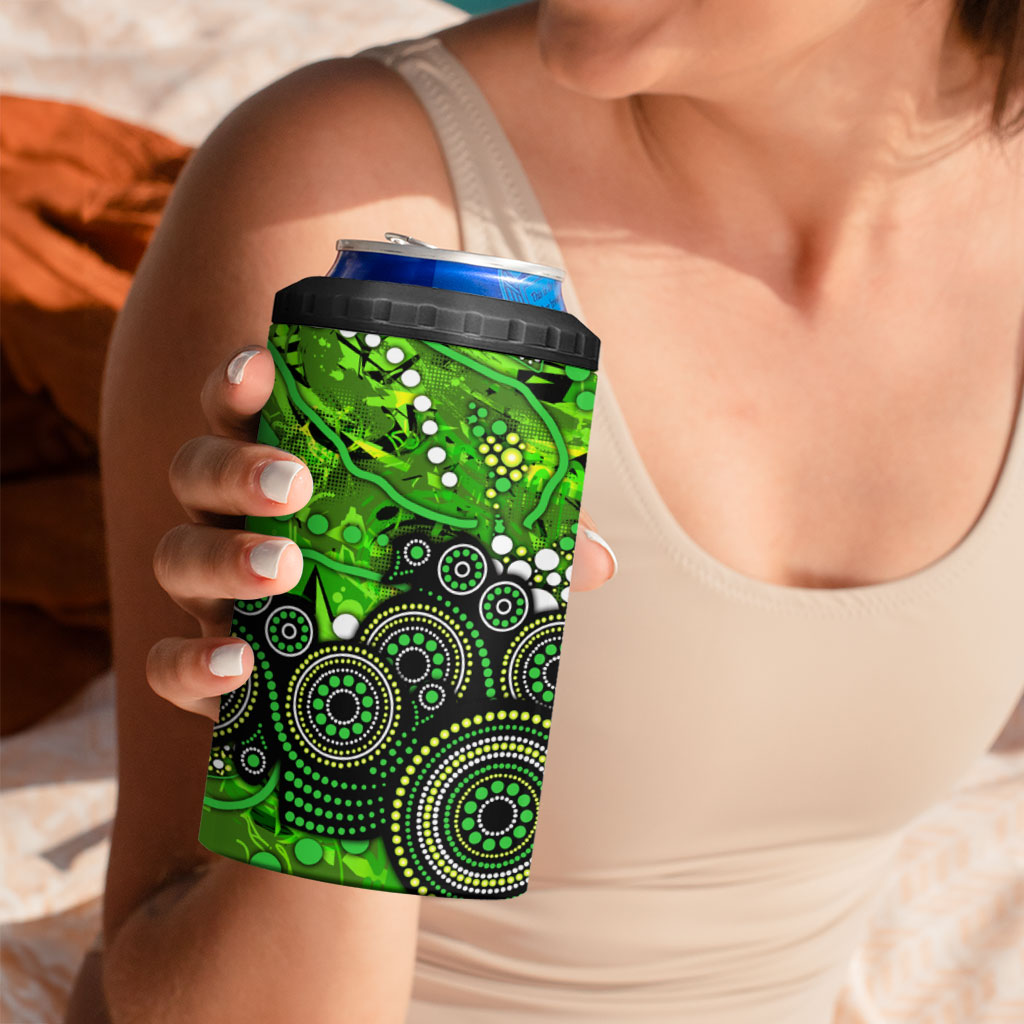 Sydney Thunder 4 in 1 Can Cooler Tumbler Graffiti Urban Aboriginal Dot Abstract Design