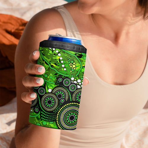 Sydney Thunder 4 in 1 Can Cooler Tumbler Graffiti Urban Aboriginal Dot Abstract Design