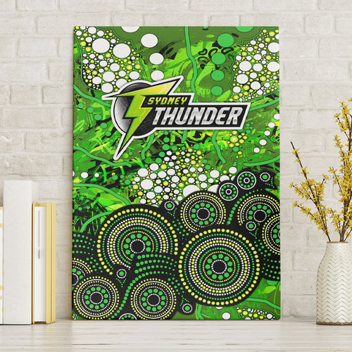 Sydney Thunder Canvas Wall Art Graffiti Urban Aboriginal Dot Abstract Design