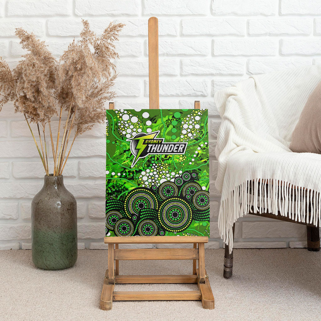 Sydney Thunder Canvas Wall Art Graffiti Urban Aboriginal Dot Abstract Design