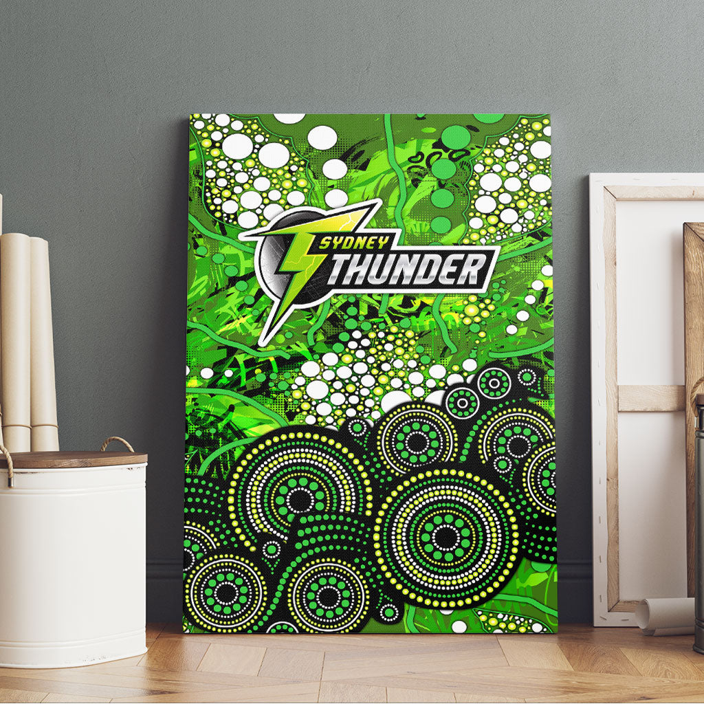 Sydney Thunder Canvas Wall Art Graffiti Urban Aboriginal Dot Abstract Design
