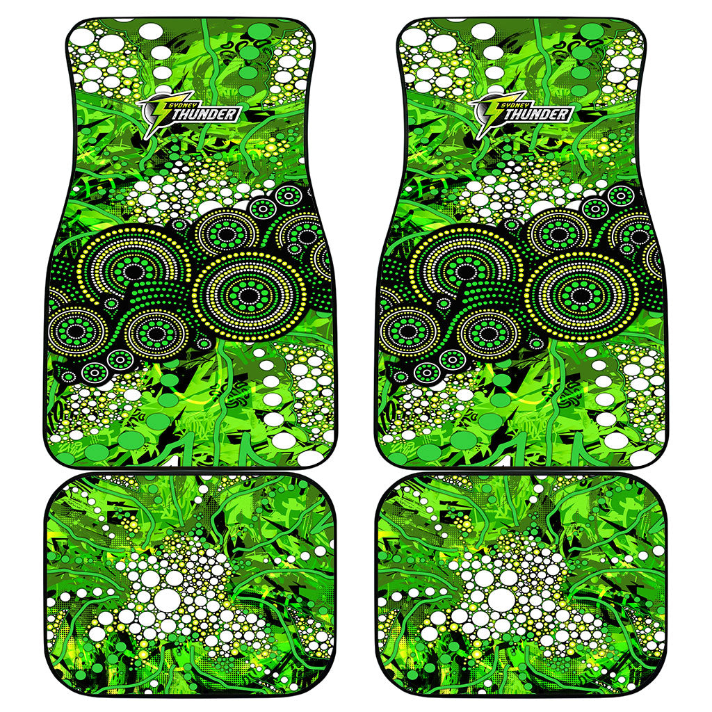 Sydney Thunder Car Mats Graffiti Urban Aboriginal Dot Abstract Design