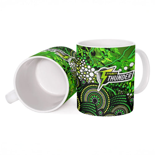 Sydney Thunder Ceramic Mug Graffiti Urban Aboriginal Dot Abstract Design