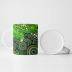 Sydney Thunder Ceramic Mug Graffiti Urban Aboriginal Dot Abstract Design