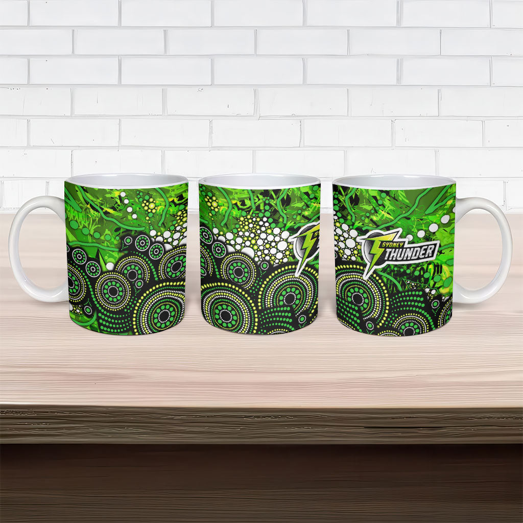 Sydney Thunder Ceramic Mug Graffiti Urban Aboriginal Dot Abstract Design