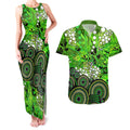 Sydney Thunder Couples Matching Tank Maxi Dress and Hawaiian Shirt Graffiti Urban Aboriginal Dot Abstract Design