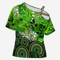 Sydney Thunder Cross Shoulder Shirt Graffiti Urban Aboriginal Dot Abstract Design
