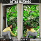 Sydney Thunder Door Cover Graffiti Urban Aboriginal Dot Abstract Design