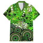 Sydney Thunder Family Matching Mermaid Dress and Hawaiian Shirt Graffiti Urban Aboriginal Dot Abstract Design