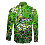 Sydney Thunder Family Matching Mermaid Dress and Hawaiian Shirt Graffiti Urban Aboriginal Dot Abstract Design