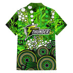 Sydney Thunder Family Matching Summer Maxi Dress and Hawaiian Shirt Graffiti Urban Aboriginal Dot Abstract Design