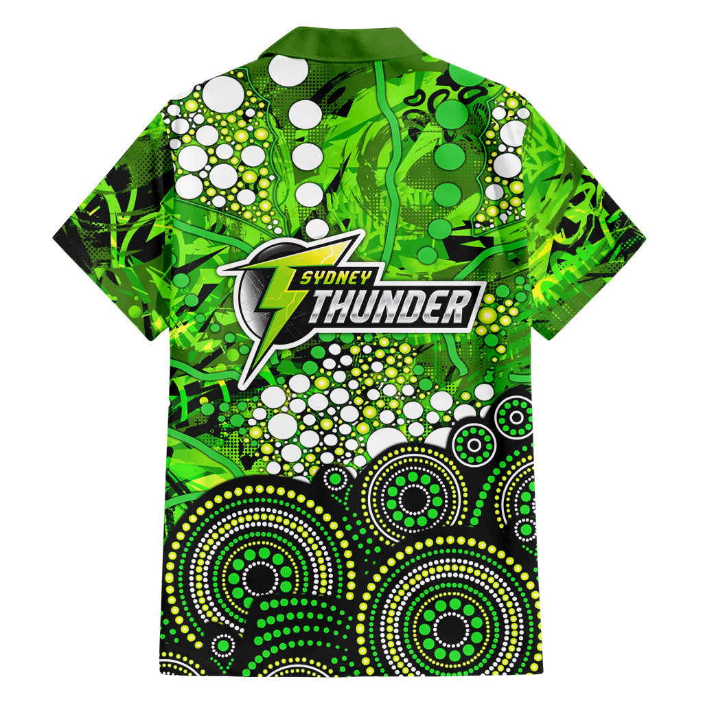 Sydney Thunder Family Matching Tank Maxi Dress and Hawaiian Shirt Graffiti Urban Aboriginal Dot Abstract Design