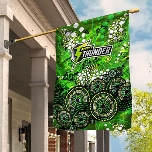 Sydney Thunder Garden Flag Graffiti Urban Aboriginal Dot Abstract Design