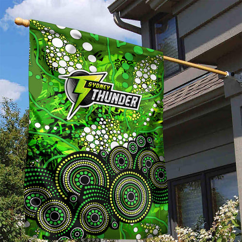 Sydney Thunder Garden Flag Graffiti Urban Aboriginal Dot Abstract Design