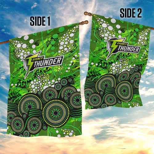 Sydney Thunder Garden Flag Graffiti Urban Aboriginal Dot Abstract Design