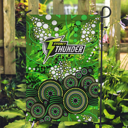 Sydney Thunder Garden Flag Graffiti Urban Aboriginal Dot Abstract Design