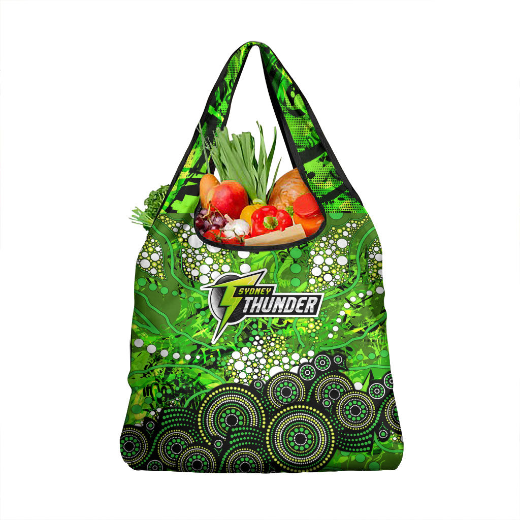 Sydney Thunder Grocery Bag Graffiti Urban Aboriginal Dot Abstract Design
